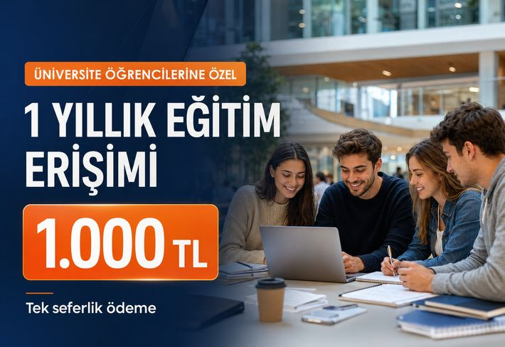 Üniversite Öğrencilerine Özel 1 Yıllık Birokul Akademi Erişimi